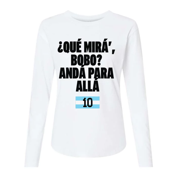 Argentina Soccer Jersey Argentina Football Argentinian Womens Cotton Relaxed Long Sleeve T-Shirt