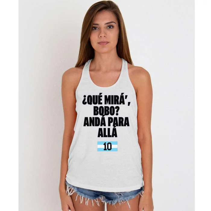 Argentina Soccer Jersey Argentina Football Argentinian Women's Knotted Racerback Tank