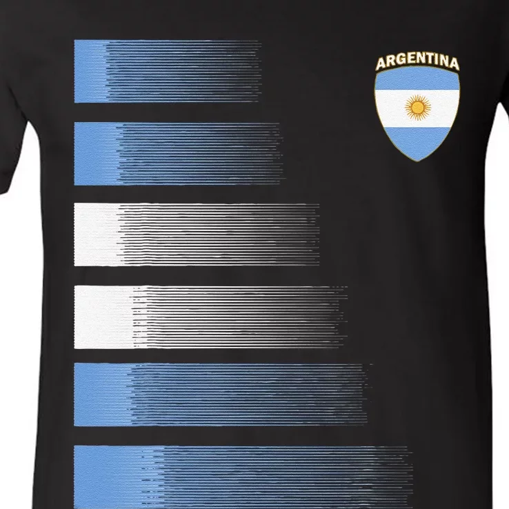 Argentina Soccer Jersey Argentina Football Fan Soccer V-Neck T-Shirt