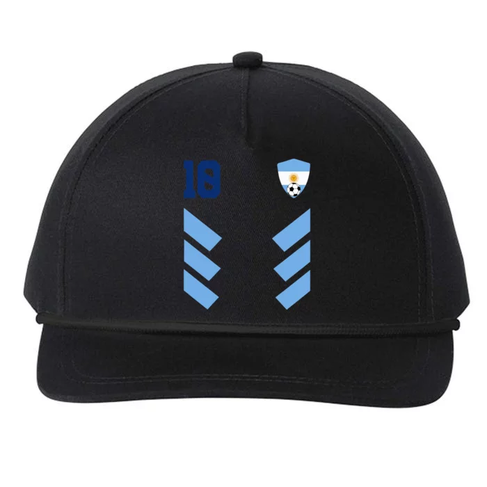 Argentina Soccer Jersey Retro 10 Argentinian Football Snapback Five-Panel Rope Hat