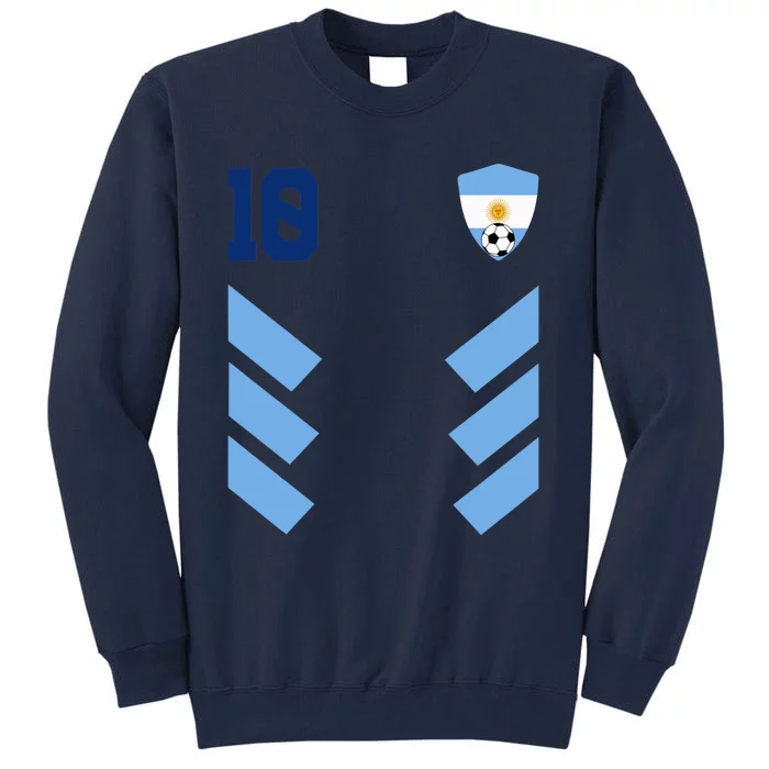 Argentina Soccer Jersey Retro 10 Argentinian Football Tall Sweatshirt