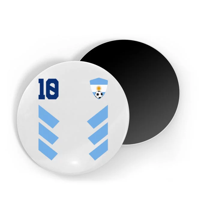 Argentina Soccer Jersey Retro 10 Argentinian Football Magnet