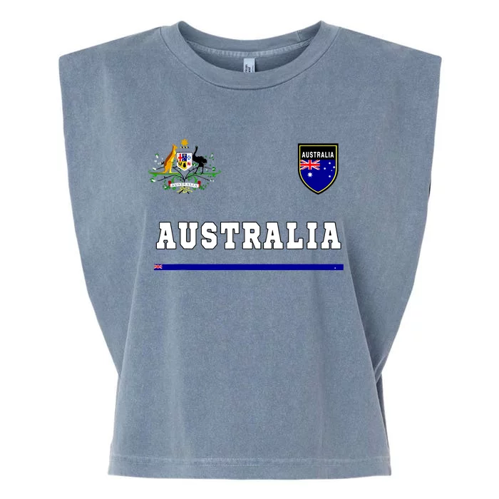 Australia Sportsoccer Jersey Flag Football Garment-Dyed Women's Muscle Tee