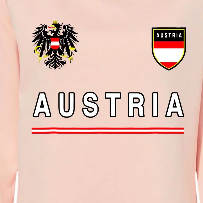 Austria Sportsoccer Jersey Flag Football Vienna Womens California Wash Sweatshirt