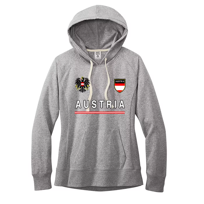 Austria Sportsoccer Jersey Flag Football Vienna Women's Fleece Hoodie