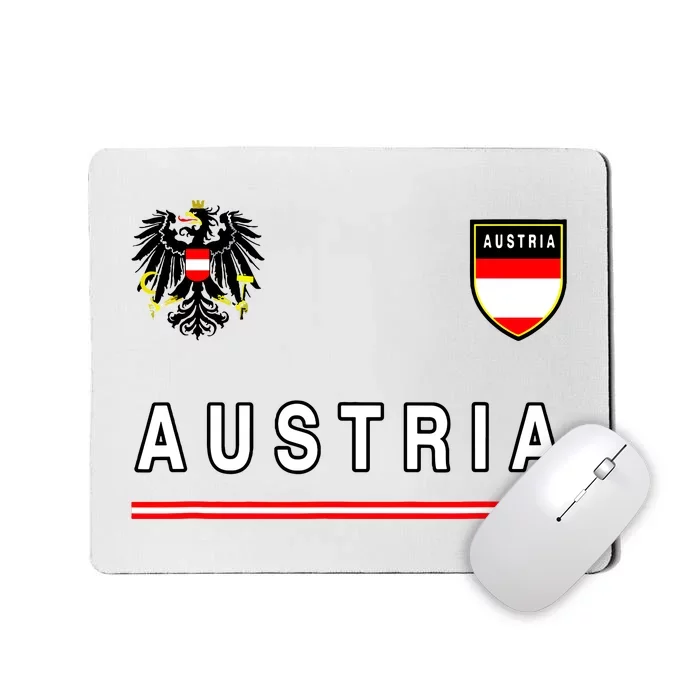 Austria Sportsoccer Jersey Flag Football Vienna Mousepad