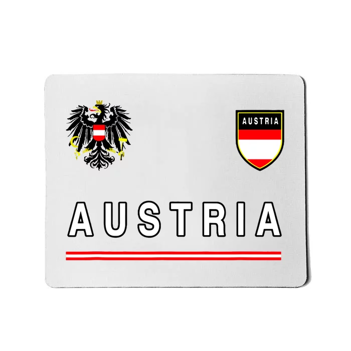 Austria Sportsoccer Jersey Flag Football Vienna Mousepad