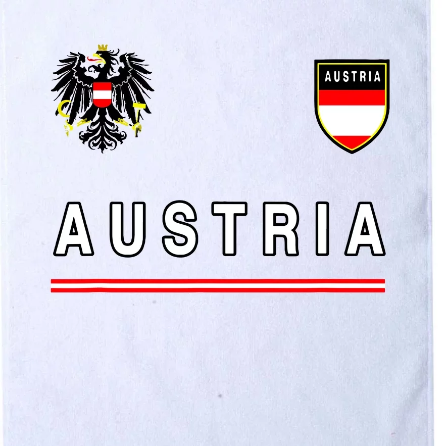 Austria Sportsoccer Jersey Flag Football Vienna Platinum Collection Golf Towel