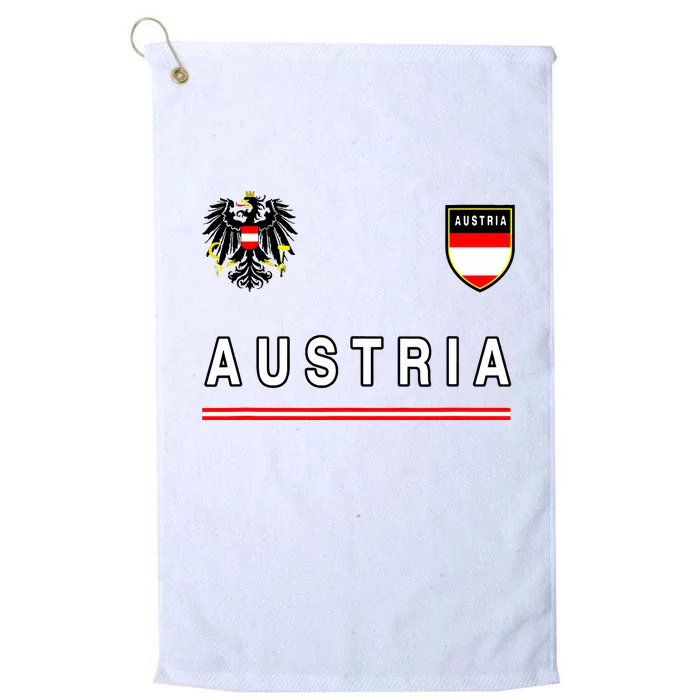 Austria Sportsoccer Jersey Flag Football Vienna Platinum Collection Golf Towel