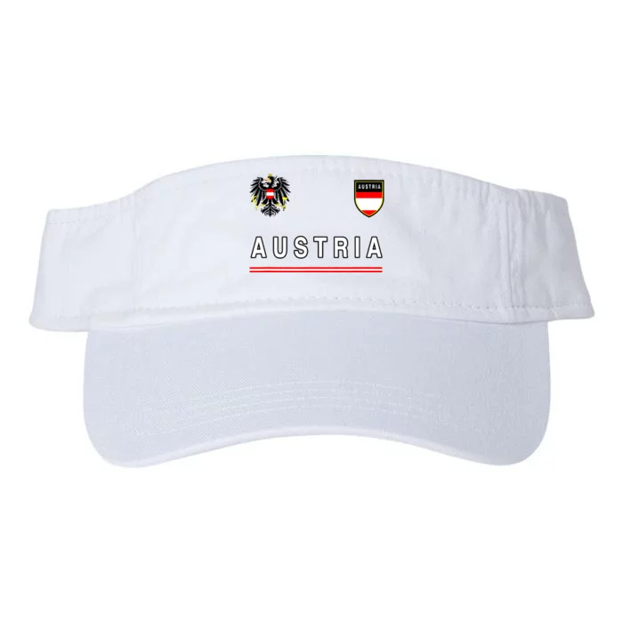 Austria Sportsoccer Jersey Flag Football Vienna Valucap Bio-Washed Visor