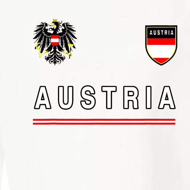 Austria Sportsoccer Jersey Flag Football Vienna Cropped Pullover Crew