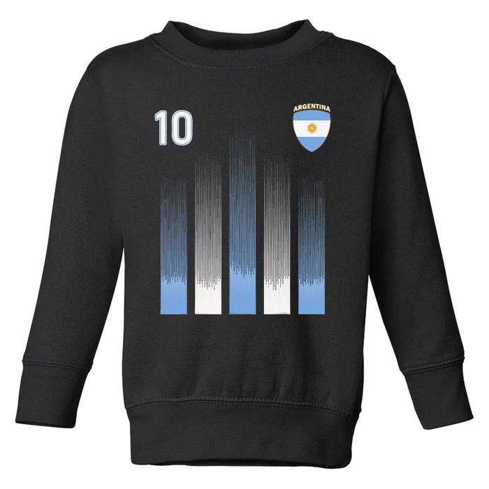 Argentina Soccer Jersey Argentinian Football Flag Toddler Sweatshirt