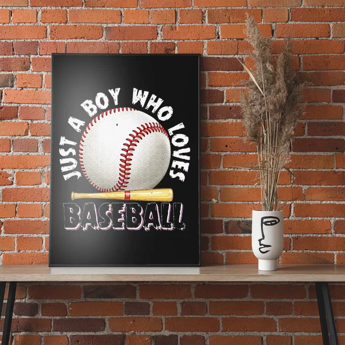 American Sport Just A Who Loves Baseball Poster