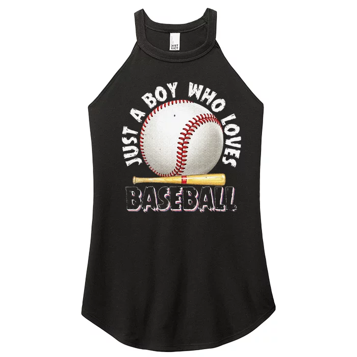 American Sport Just A Who Loves Baseball Women’s Perfect Tri Rocker Tank