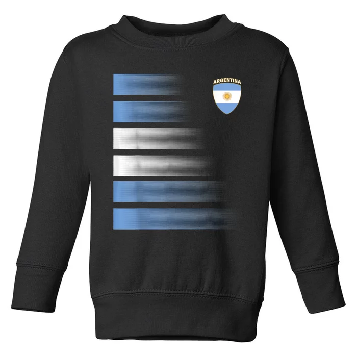 Argentina Soccer Jersey Argentina Football Fan Soccer Toddler Sweatshirt