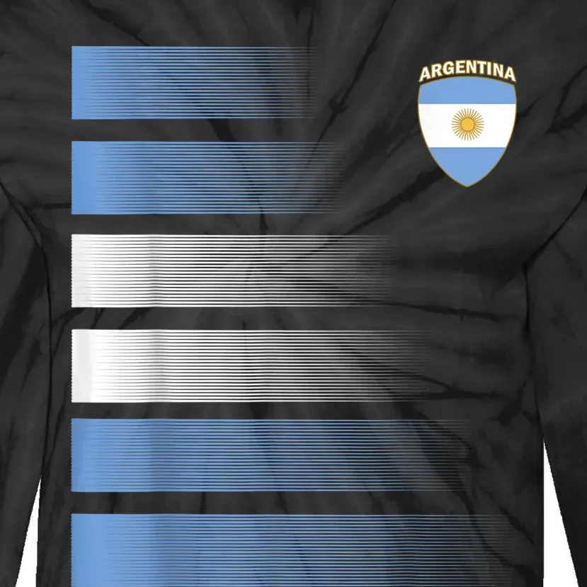 Argentina Soccer Jersey Argentina Football Fan Soccer Tie-Dye Long Sleeve Shirt