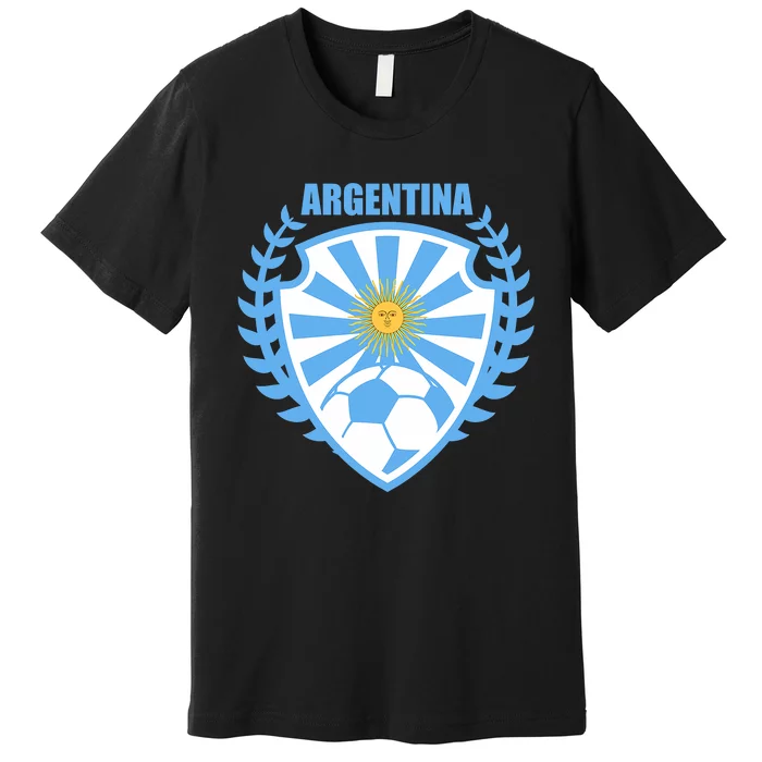 Argentina Soccer Jersey Argentina Football Fans Premium T-Shirt