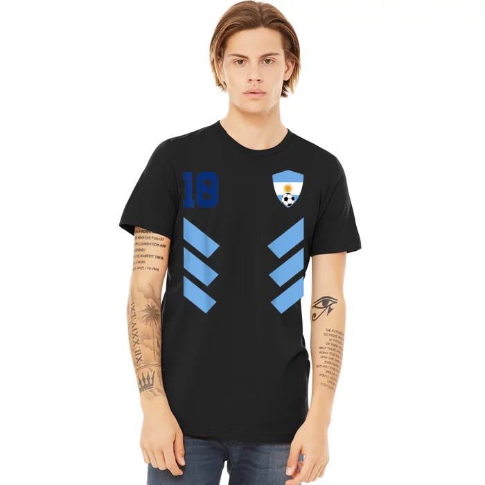 Argentina Soccer Jersey Argentina Football Argentinian Premium T-Shirt