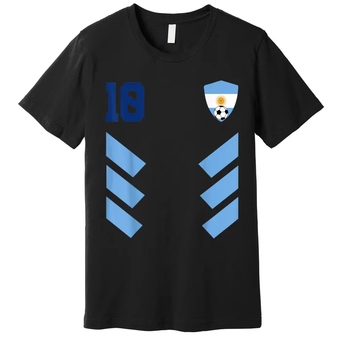 Argentina Soccer Jersey Argentina Football Argentinian Premium T-Shirt