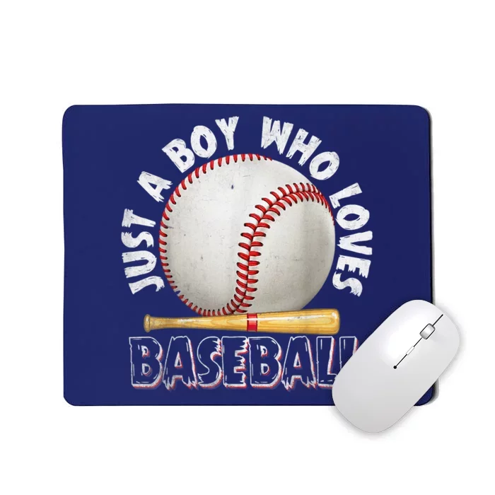 American Sport Just A Who Loves Baseball Gifts Mousepad