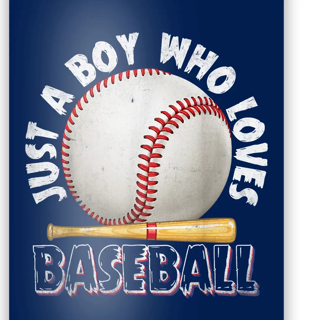 American Sport Just A Who Loves Baseball Gifts Poster