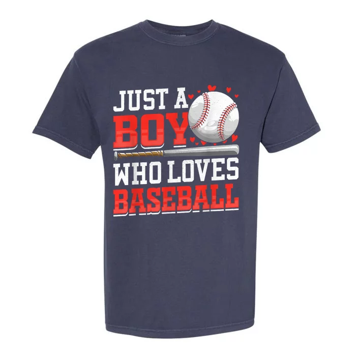 American Sport Just A Who Loves Baseball Gifts Garment-Dyed Heavyweight T-Shirt