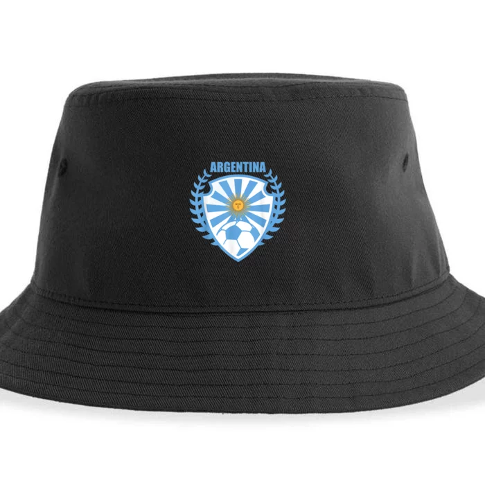 Argentina Soccer Jersey Gift Argentina Football Fans Sustainable Bucket Hat