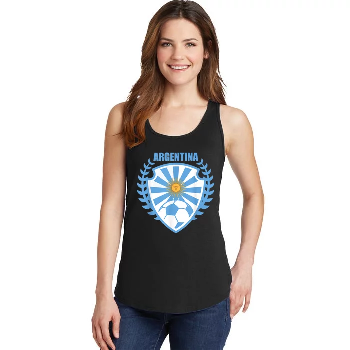 Argentina Soccer Jersey Gift Argentina Football Fans Ladies Essential Tank