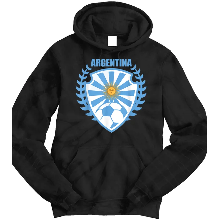 Argentina Soccer Jersey Gift Argentina Football Fans Tie Dye Hoodie