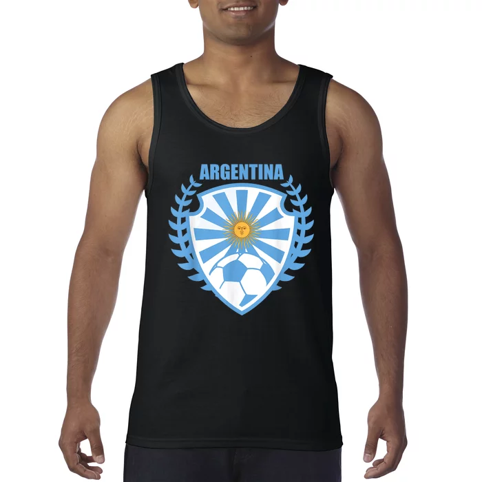 Argentina Soccer Jersey Gift Argentina Football Fans Tank Top