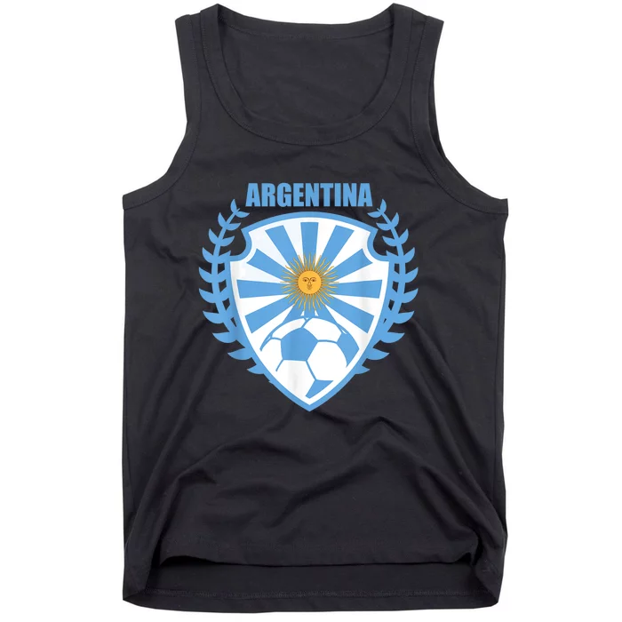 Argentina Soccer Jersey Gift Argentina Football Fans Tank Top