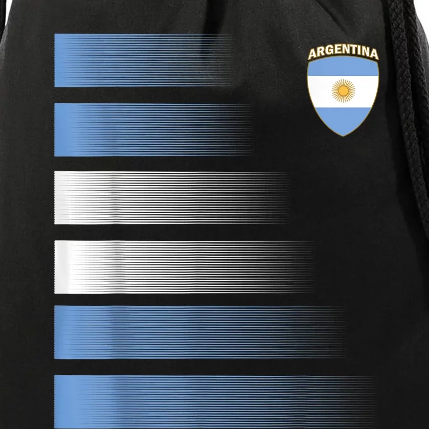 Argentina Soccer Jersey Football Argentina Soccer Drawstring Bag