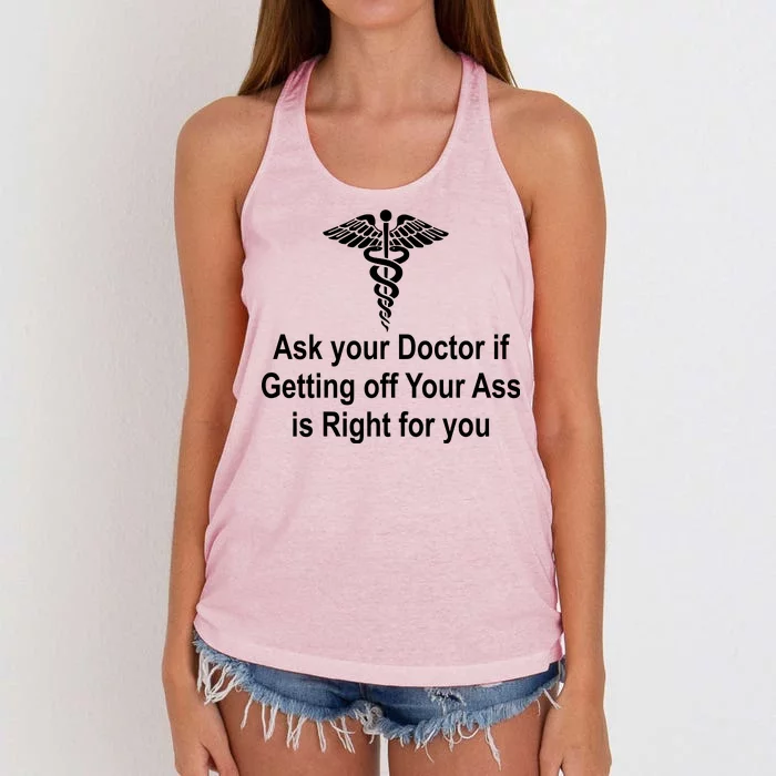 Ask Your Doctor Women's Knotted Racerback Tank