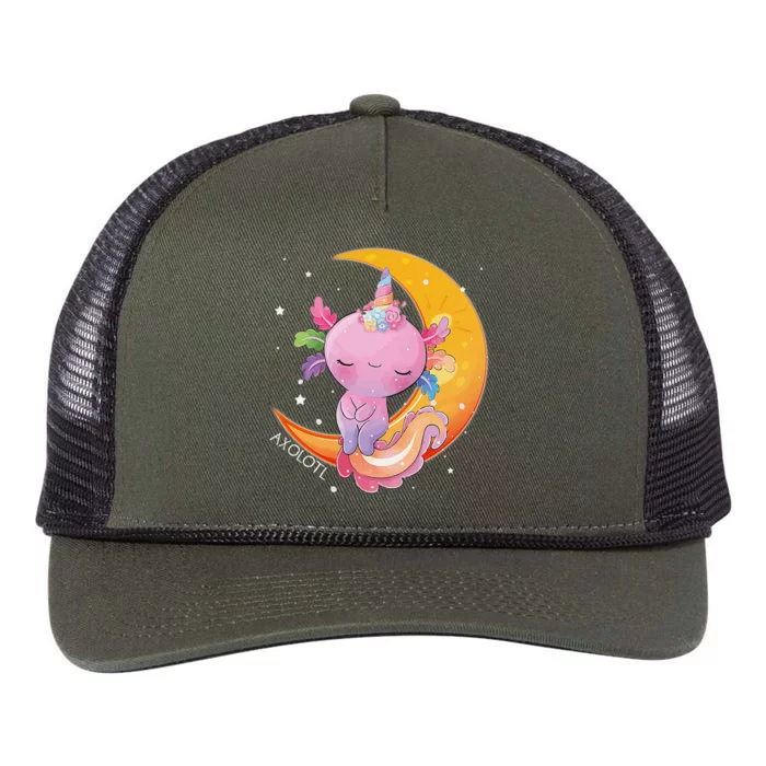 Axolotl Space Kawaii Japanese Anime Gift Girls Teens Retro Rope Trucker Hat Cap