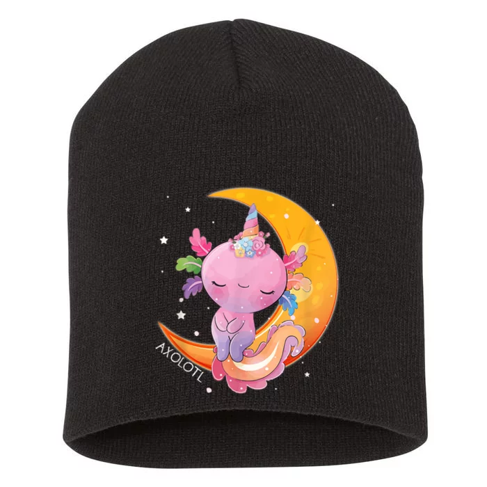 Axolotl Space Kawaii Japanese Anime Gift Girls Teens Short Acrylic Beanie