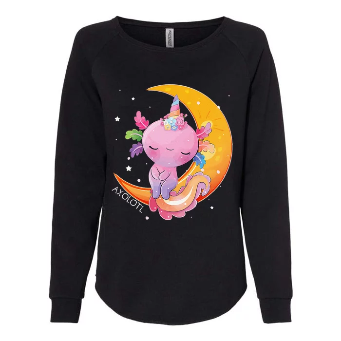 Axolotl Space Kawaii Japanese Anime Gift Girls Women Womens California Wash Sweatshirt