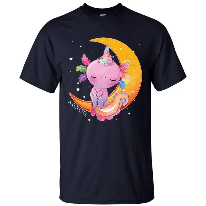 Axolotl Space Kawaii Japanese Anime Gift Girls Women Tall T-Shirt