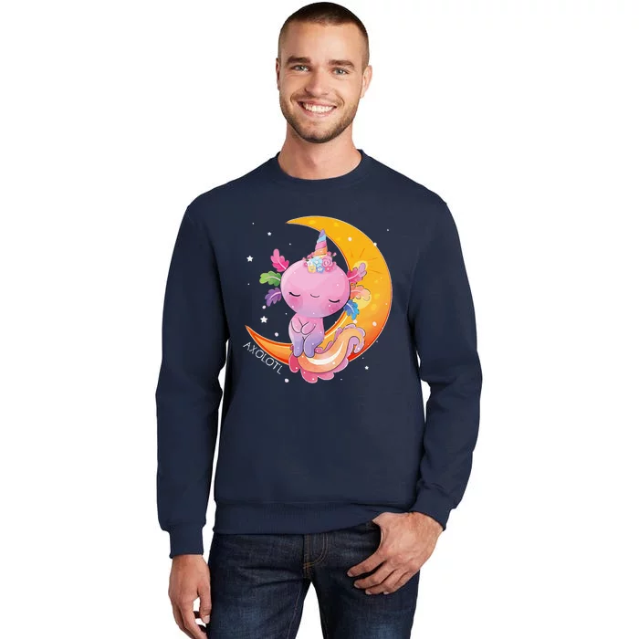 Axolotl Space Kawaii Japanese Anime Gift Girls Women Tall Sweatshirt