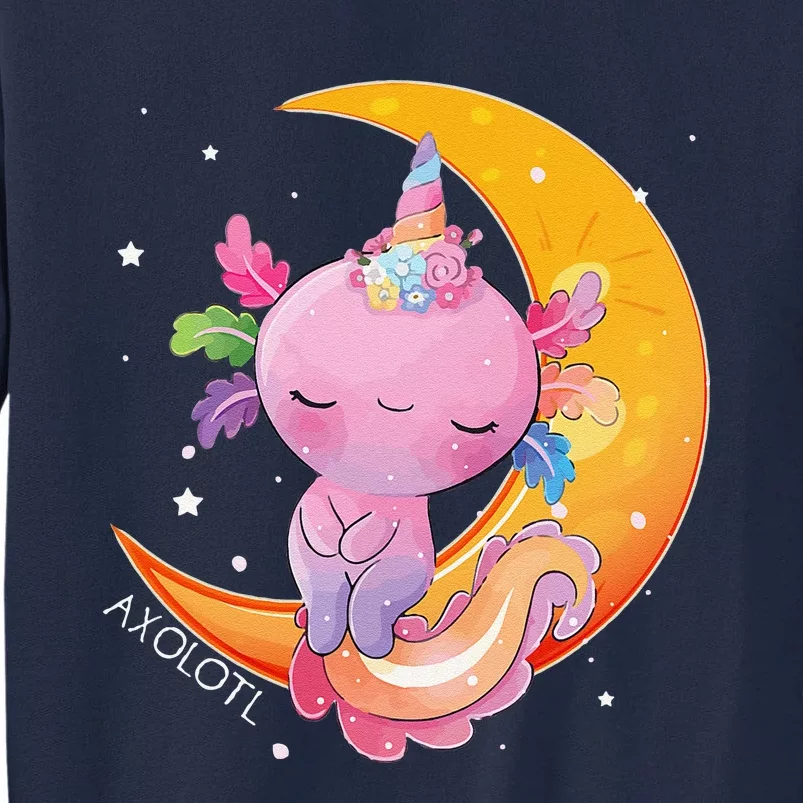 Axolotl Space Kawaii Japanese Anime Gift Girls Women Tall Sweatshirt