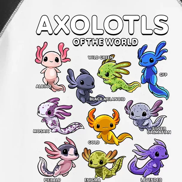 Axolotl Shirts Kawaii Axolotls Of The World Axolotl Animals Design Toddler Fine Jersey T-Shirt