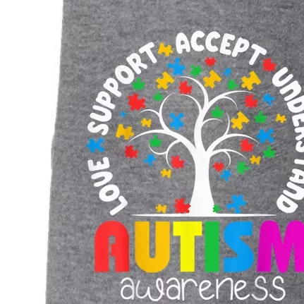 Autism Shirt Love Accept Support Autistic Autism Awareness Doggie 3-End Fleece Hoodie