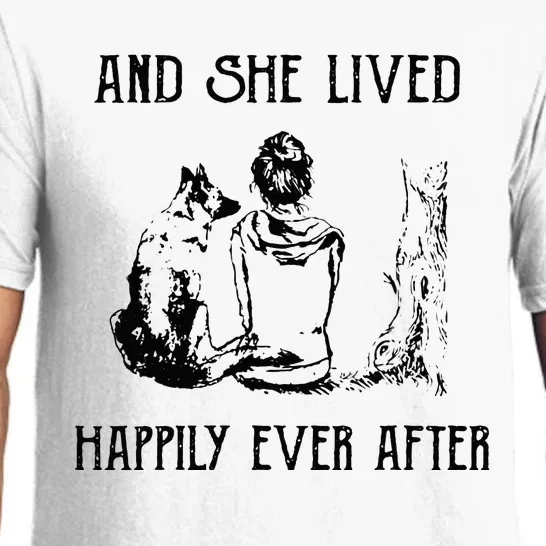 And She Lived Happily Ever After Funny Dogs Pajama Set