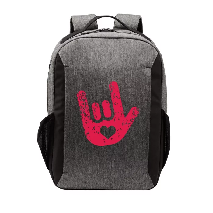 ASL Sign Language I Love You Sign Vector Backpack