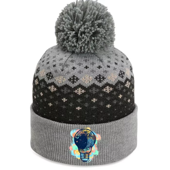 Adventurous Storm Light Bulb The Baniff Cuffed Pom Beanie