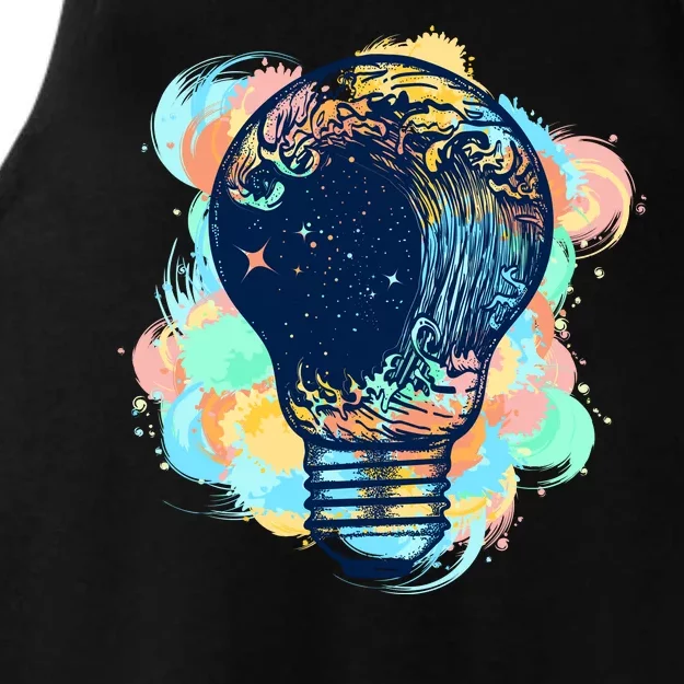 Adventurous Storm Light Bulb Ladies Tri-Blend Wicking Tank