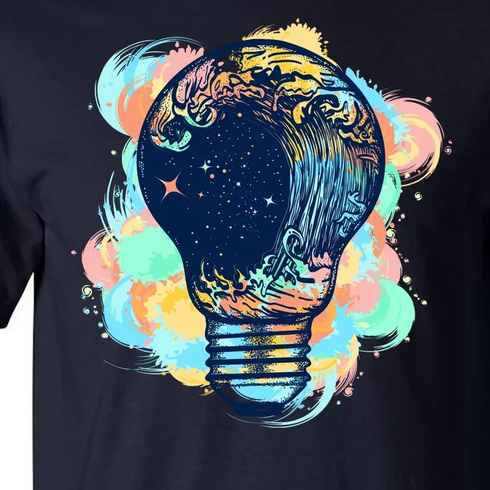 Adventurous Storm Light Bulb Tall T-Shirt