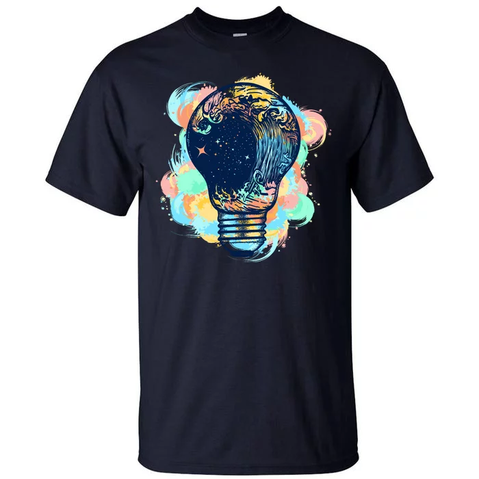 Adventurous Storm Light Bulb Tall T-Shirt