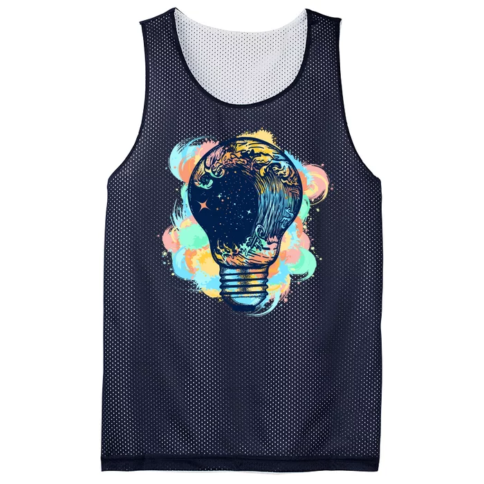 Adventurous Storm Light Bulb Mesh Reversible Basketball Jersey Tank