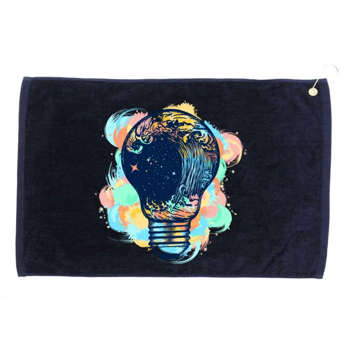 Adventurous Storm Light Bulb Grommeted Golf Towel