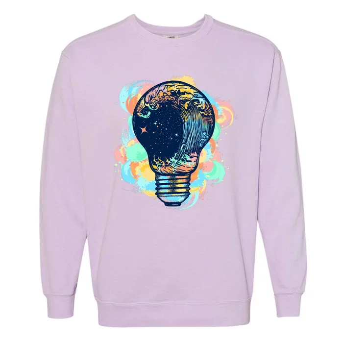 Adventurous Storm Light Bulb Garment-Dyed Sweatshirt